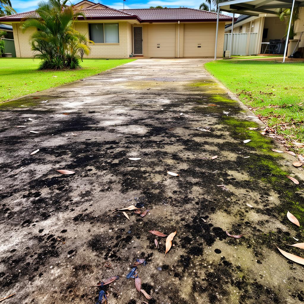 Before Driveway restored